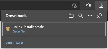 Start MSIX installer