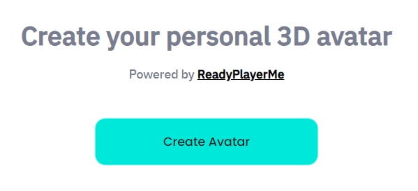 Connec2 avatar creator start screen