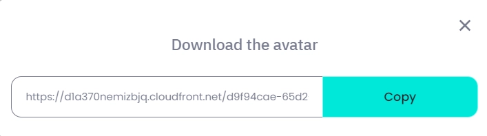 Copy unique avatar URL