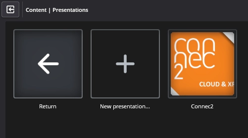 Presentation published in list