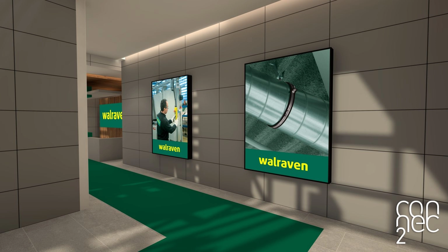 Right entrance route