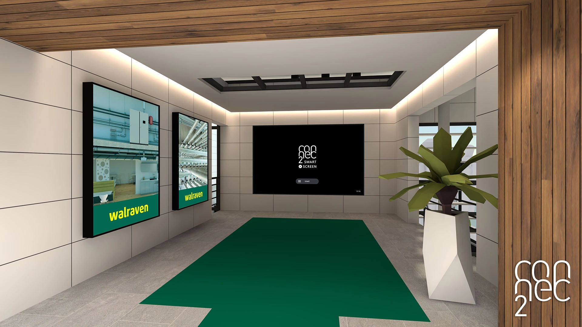 Hallway Space with Smart Screen