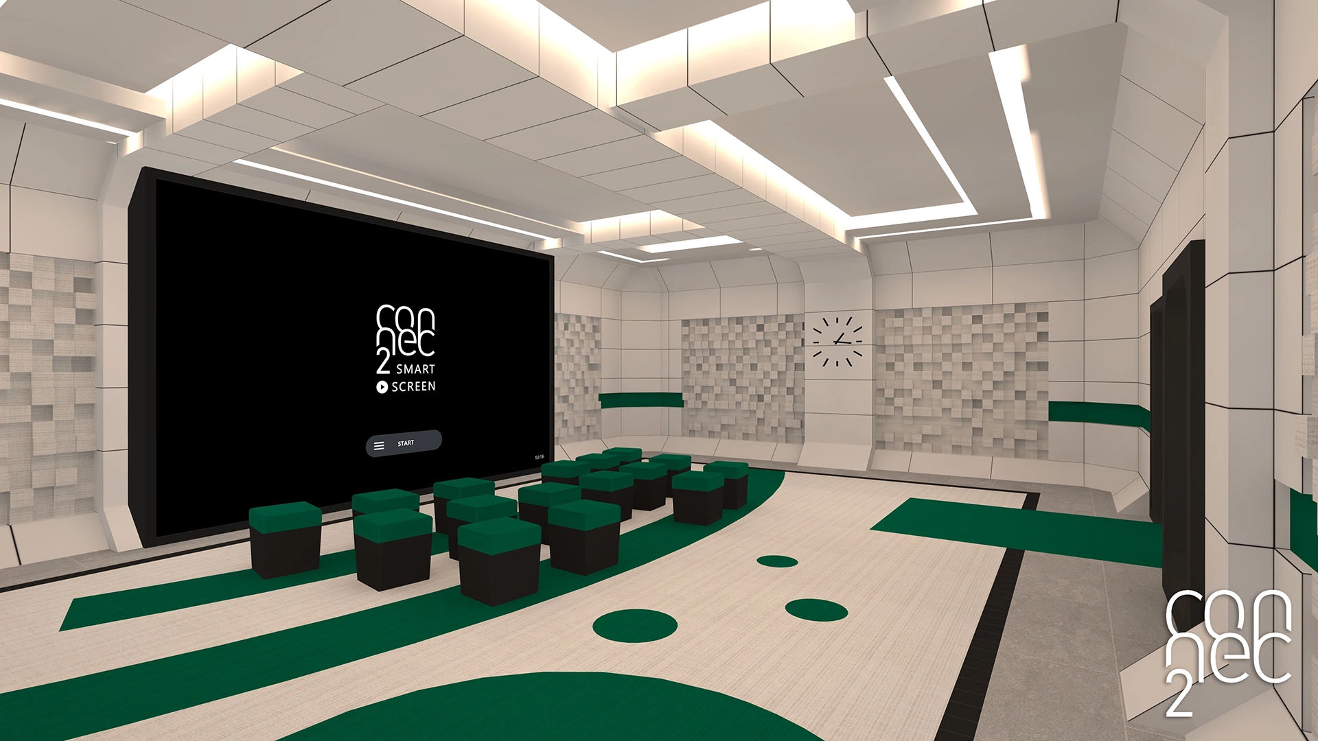 Standup Space with larger Smart Screen