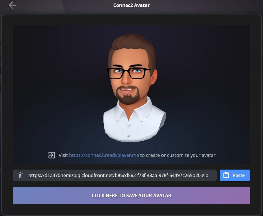 Save Connec2 avatar confirmation