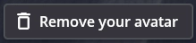 Remove avatar button