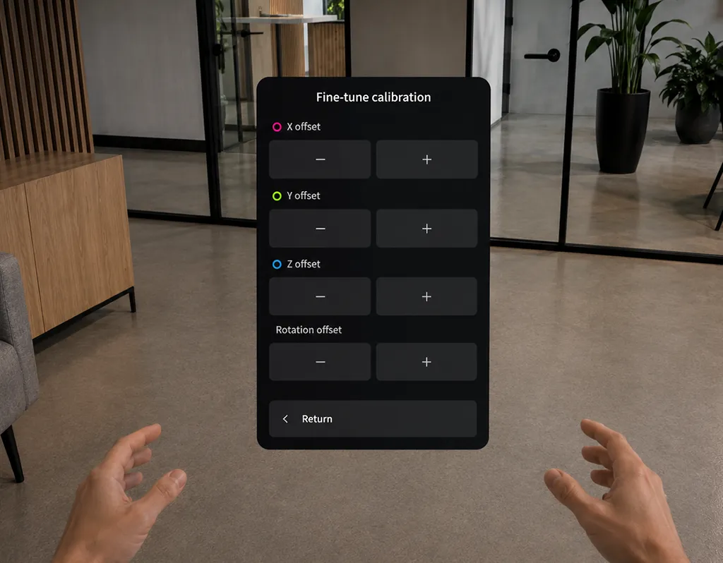 Fine-tune the position and rotation landscape