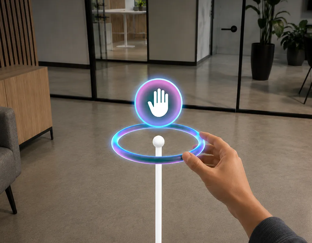 Use the ring to set the rotation of your content landscape